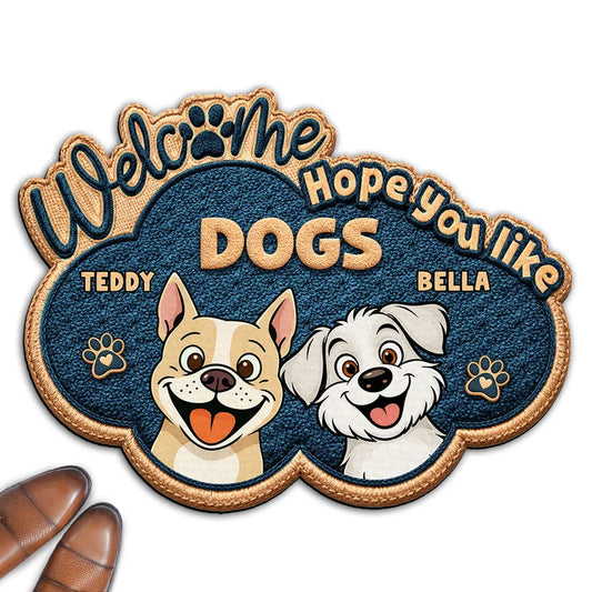 Personalized The Dog Owns This House Doormat