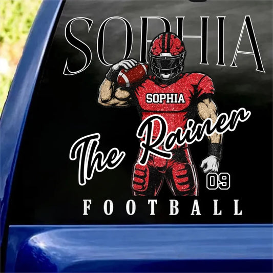 Custom Game On Retro Football Car Decal