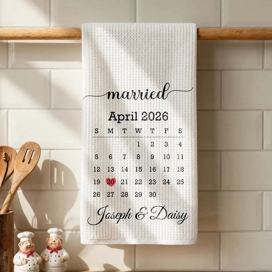 Custom Heart Date Kitchen Gift 45
