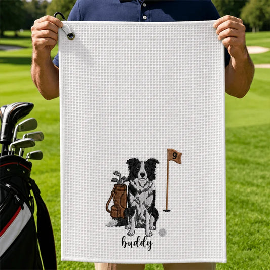 Custom Dog Golf Towel