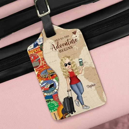 Custom Adventure Luggage Tag