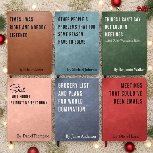 Personalized Sarcastic Leather Journal