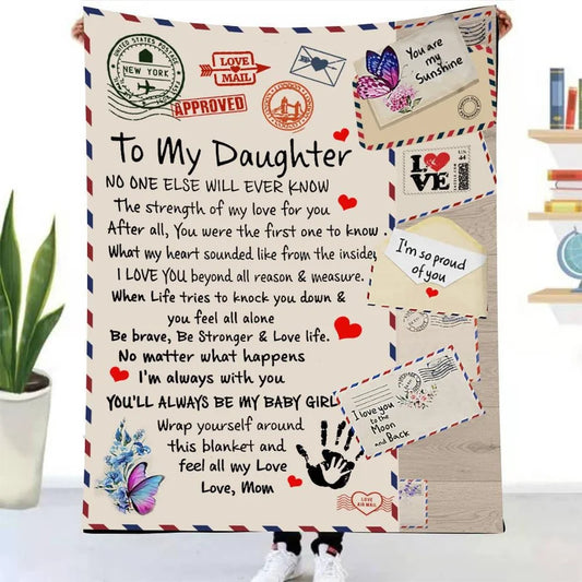 DAUGHTER from MOM | Crown | Premium Plush Blanket