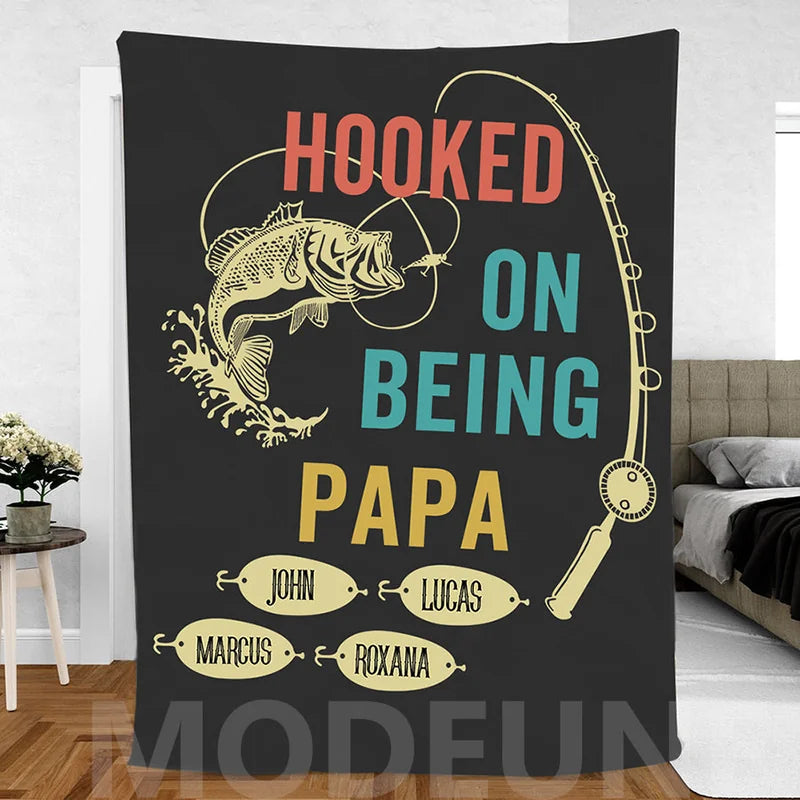 HOOKED ON BEING Customized Decke