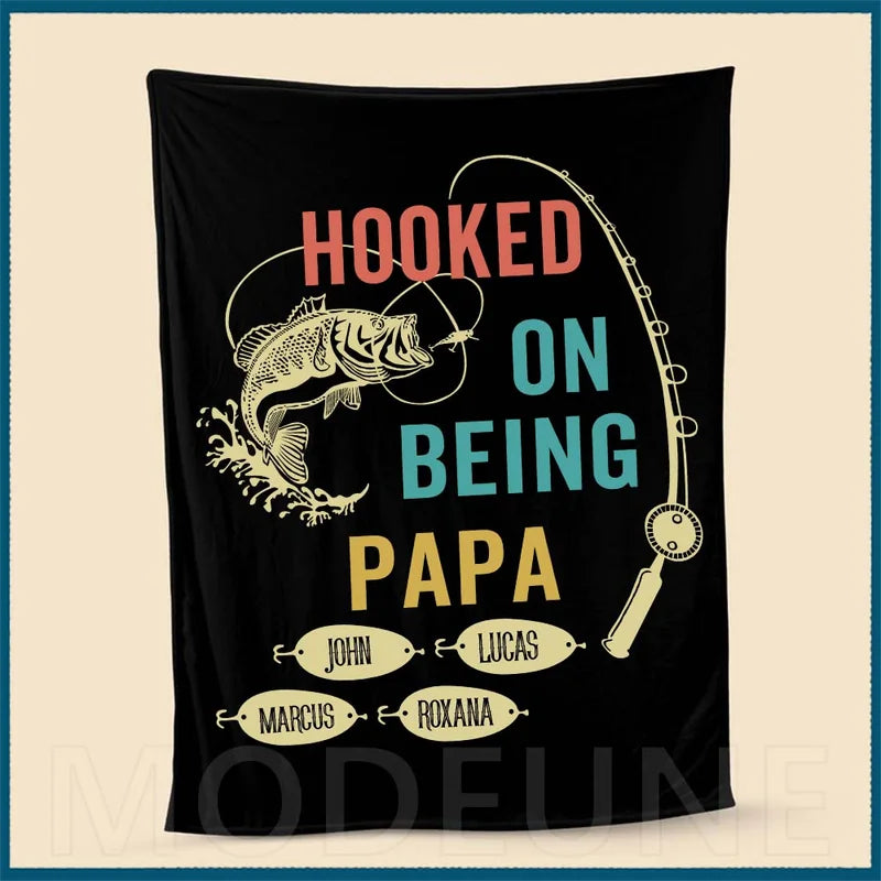 🏆HOOKED ON BEING Customized Blanket