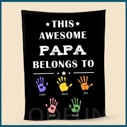 🏆Awesome PAPA Belongs to Customized Blanket