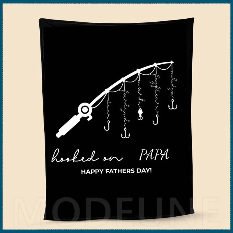 🏆Hooked on Daddy Custom Blanket