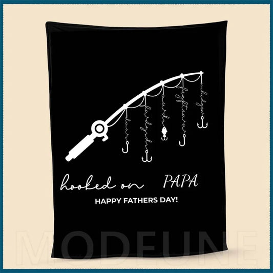 🏆Hooked on Daddy Custom Blanket