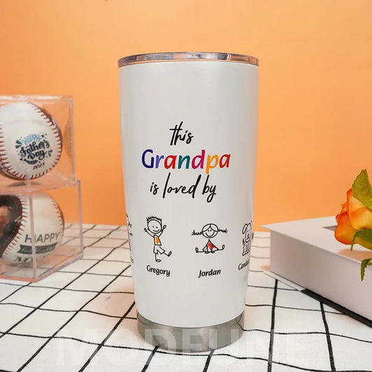🥃This Daddy is Loved by  Custom Stainless Steel Tumbler