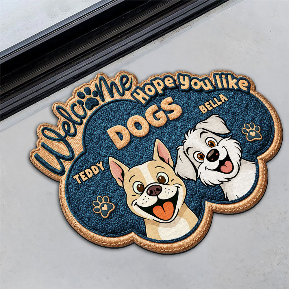 Personalized The Dog Owns This House Doormat