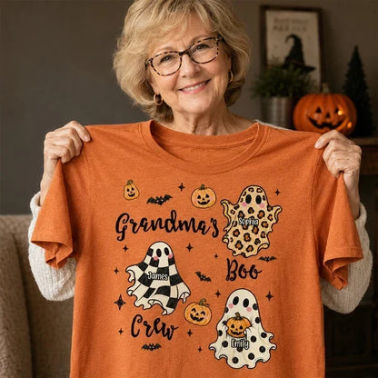 Personalized Grandma's Boo Crew Halloween Shirt