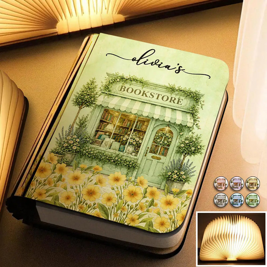Custom 7-Color Book Lamp