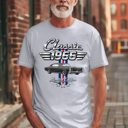 Personalized Classic Tee, Nostalgic Car Keepsake, Creative Gift for Dad, Grandpa or Husband