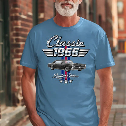 Personalized Classic Tee, Nostalgic Car Keepsake, Creative Gift for Dad, Grandpa or Husband