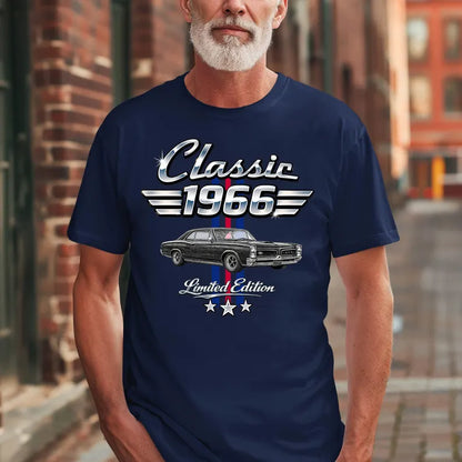 Personalized Classic Tee, Nostalgic Car Keepsake, Creative Gift for Dad, Grandpa or Husband