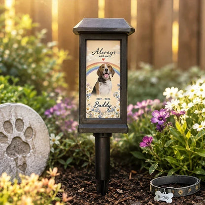 Personalized Sunflower Pet Memorial Solar Garden Light
