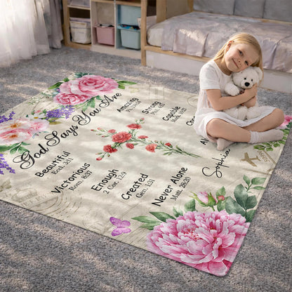 Personalized God Says You Are Christian Blanket