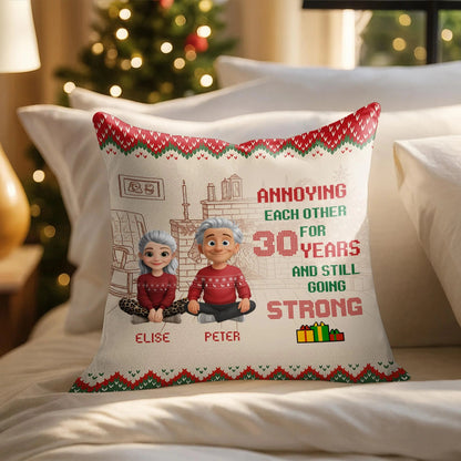 Personalized Annoying Each Other For 30 Years Pillow