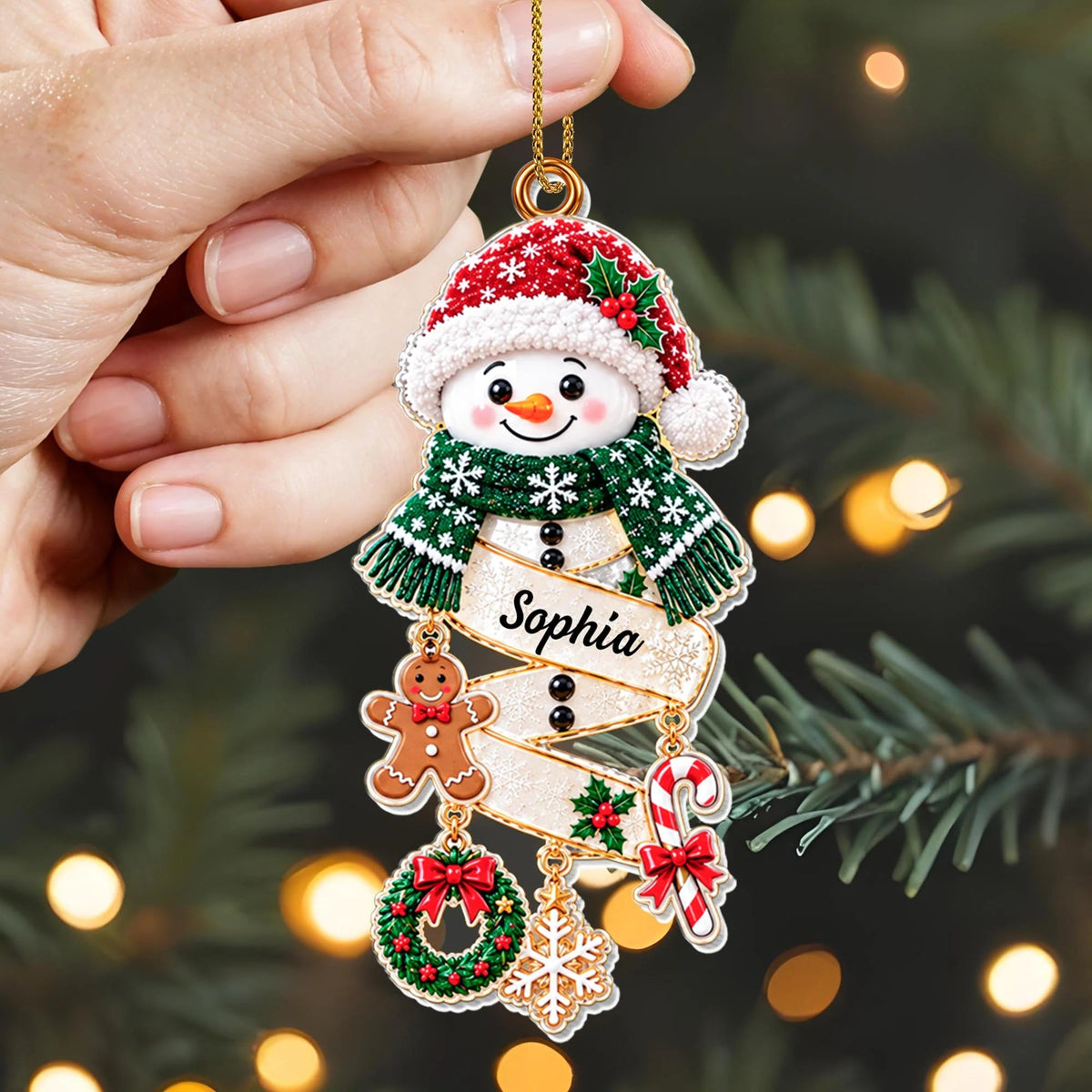 Personalized Our Little Snowman Acrylic Ornament