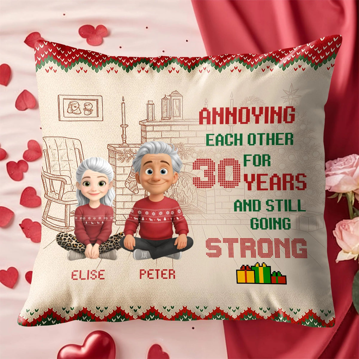 Personalized Annoying Each Other For 30 Years Pillow