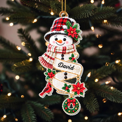 Personalized Our Little Snowman Acrylic Ornament