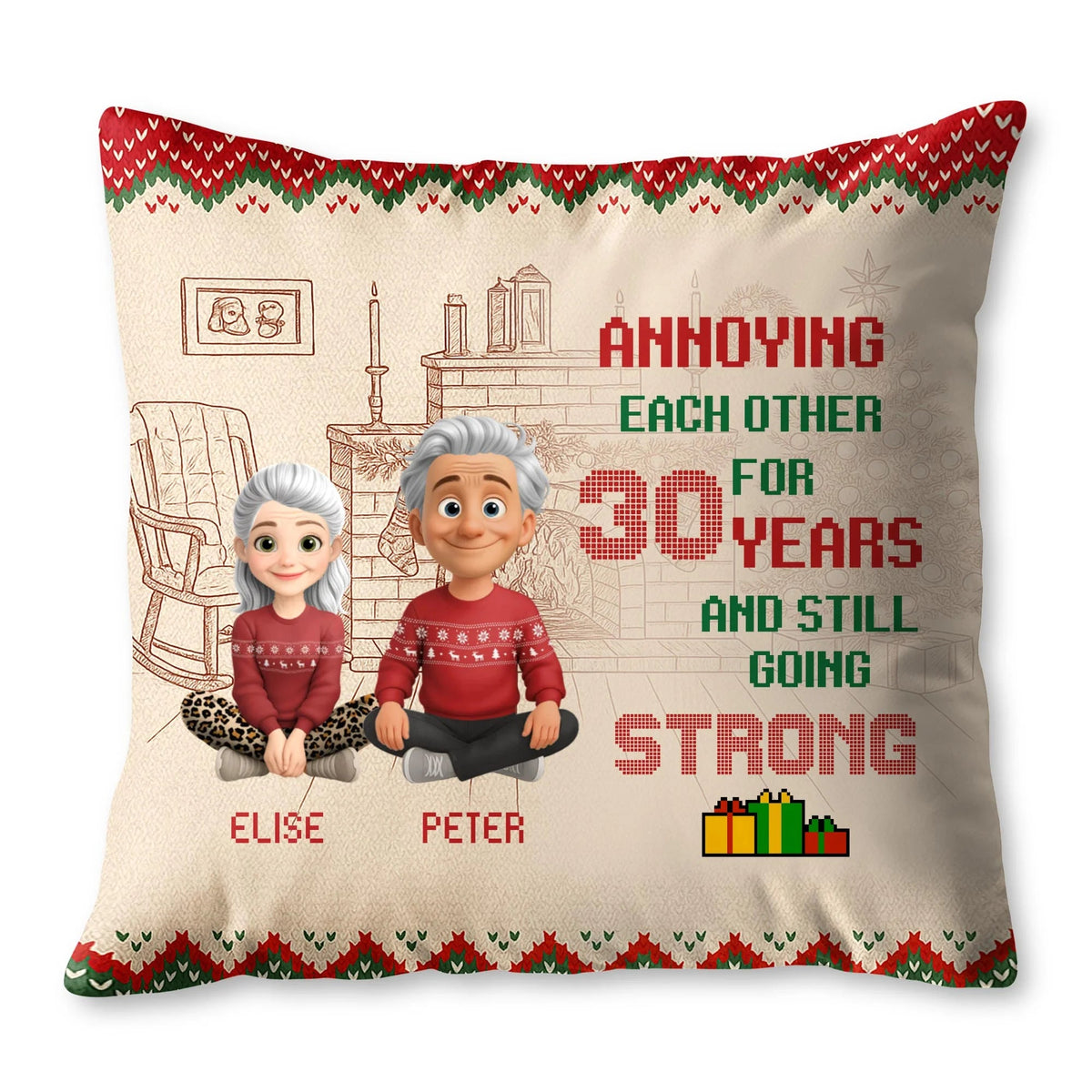 Personalized Annoying Each Other For 30 Years Pillow