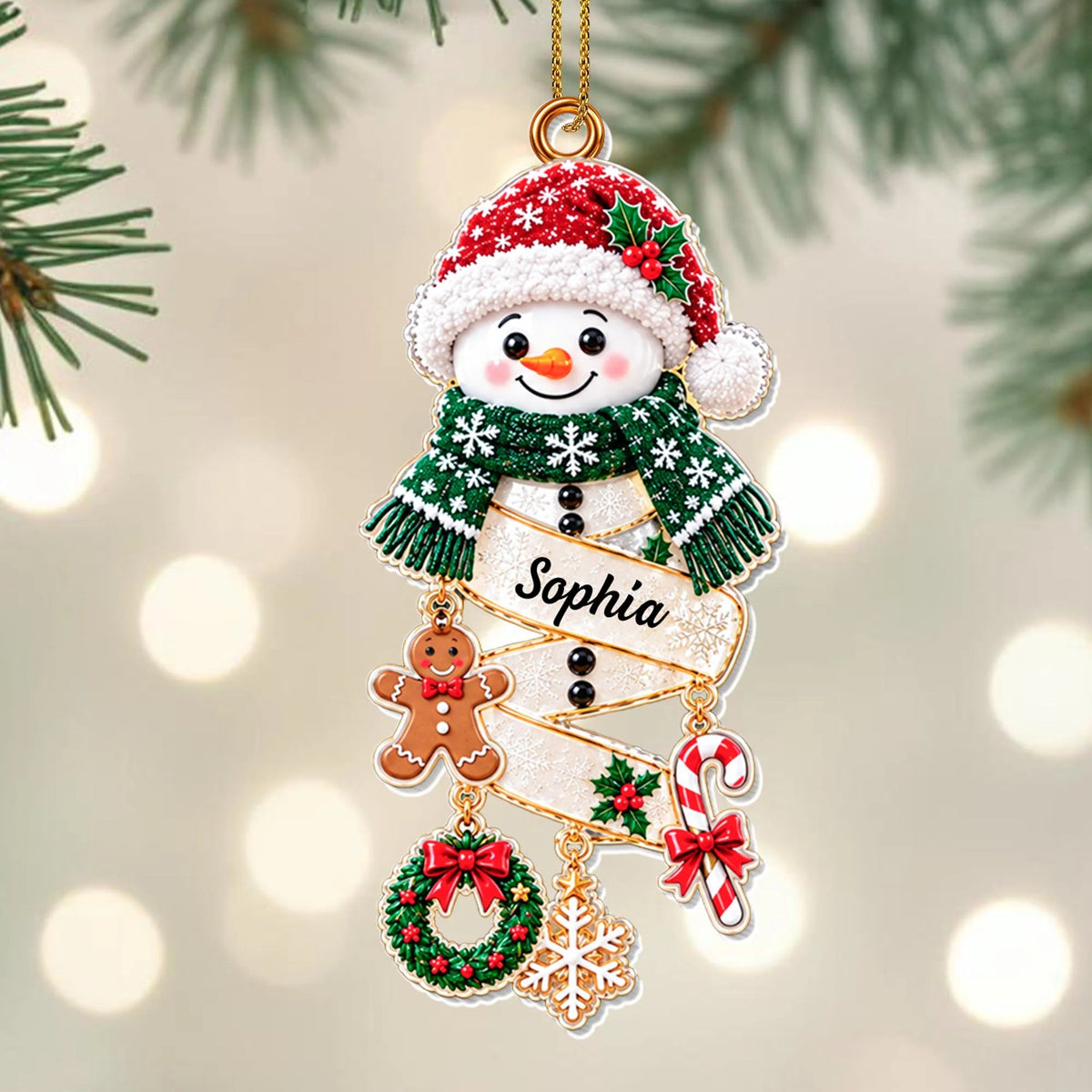 Personalized Our Little Snowman Acrylic Ornament
