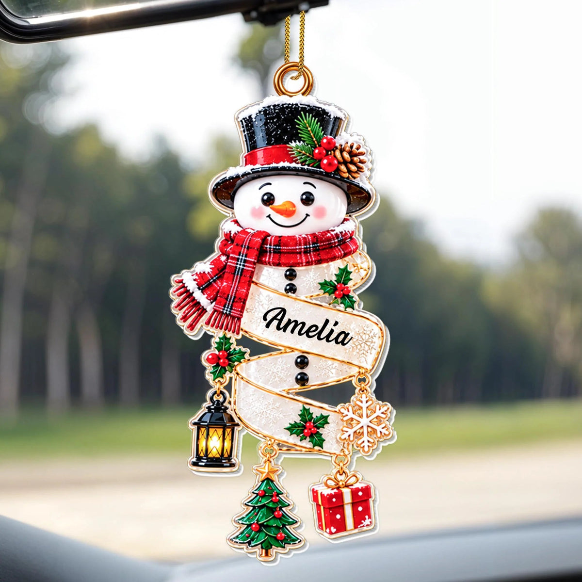 Personalized Our Little Snowman Acrylic Ornament
