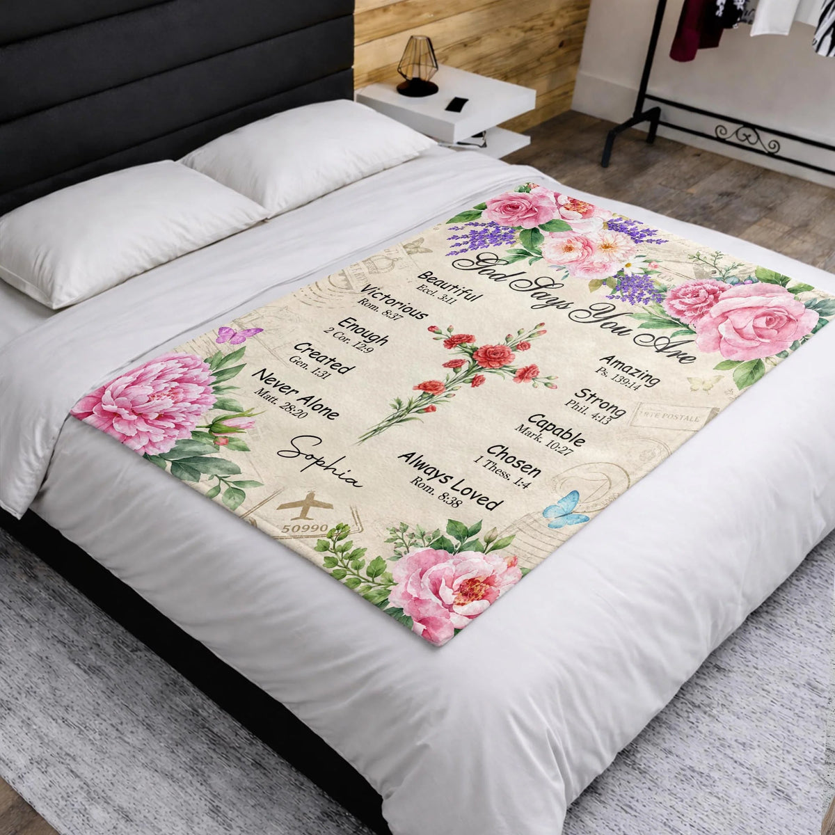 Personalized God Says You Are Christian Blanket