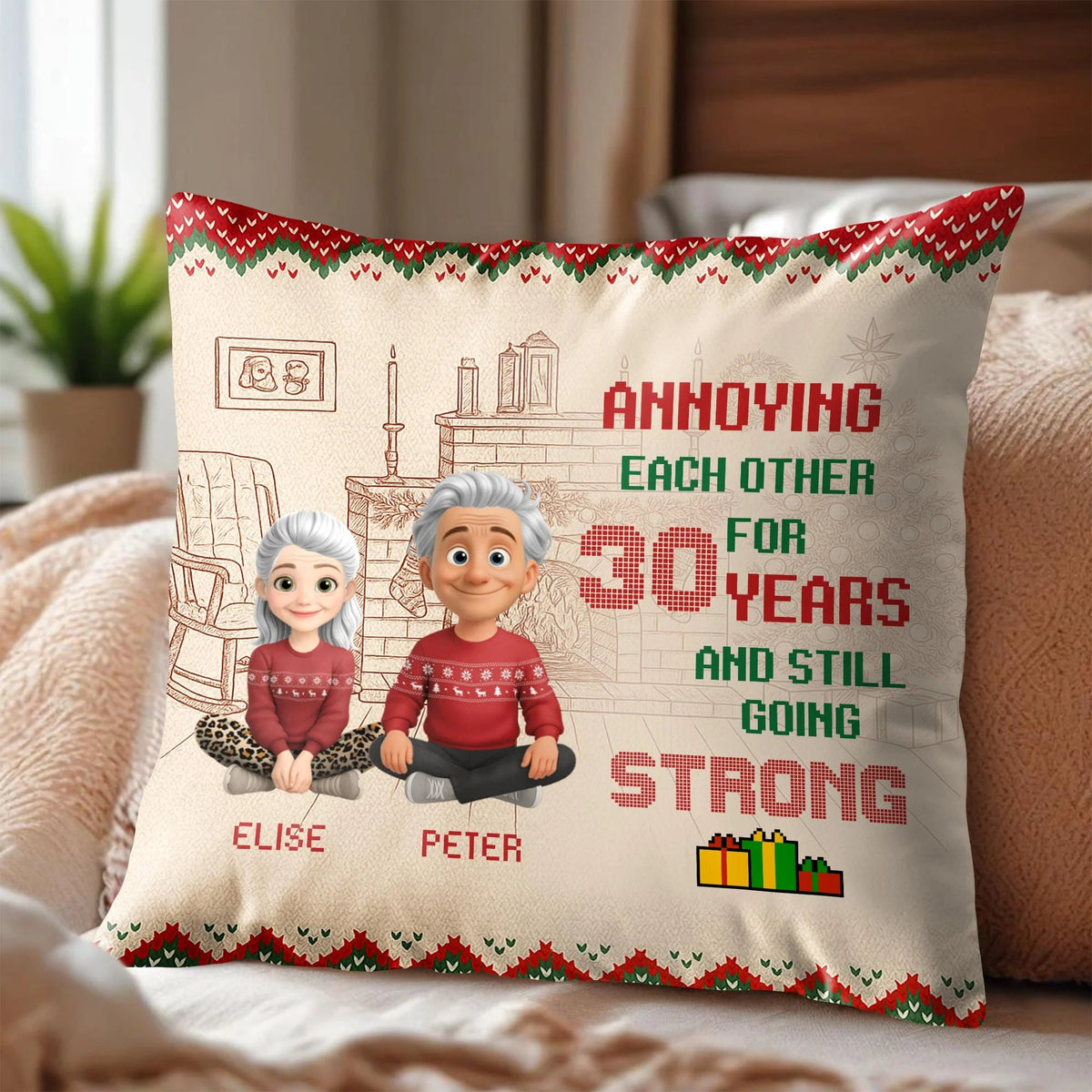 Personalized Annoying Each Other For 30 Years Pillow