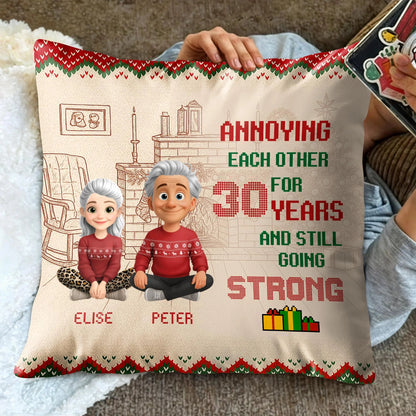 Personalized Annoying Each Other For 30 Years Pillow
