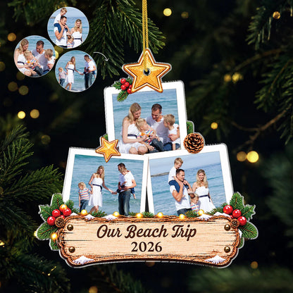 Personalized Making Memories Family Photo Tree Ornament