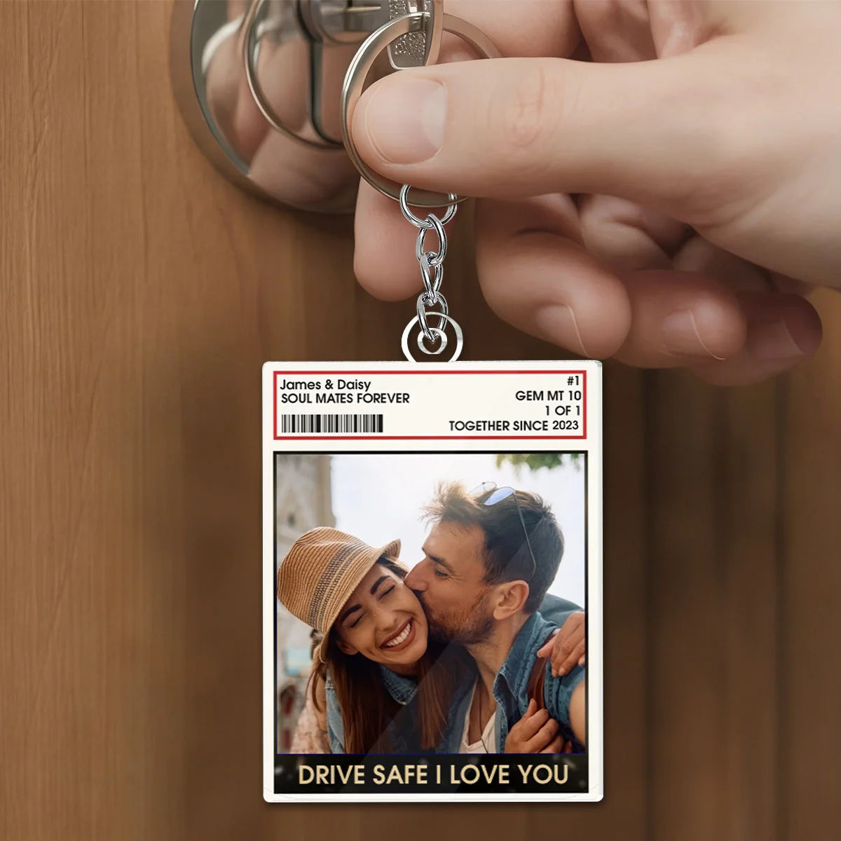 Personalized Couple Photo You And Me Acrylic Keychain