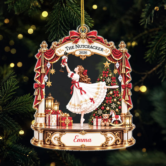 The Nutcracker 2026 Personalized Acrylic Ornament - Custom Christmas Gift for Daughter