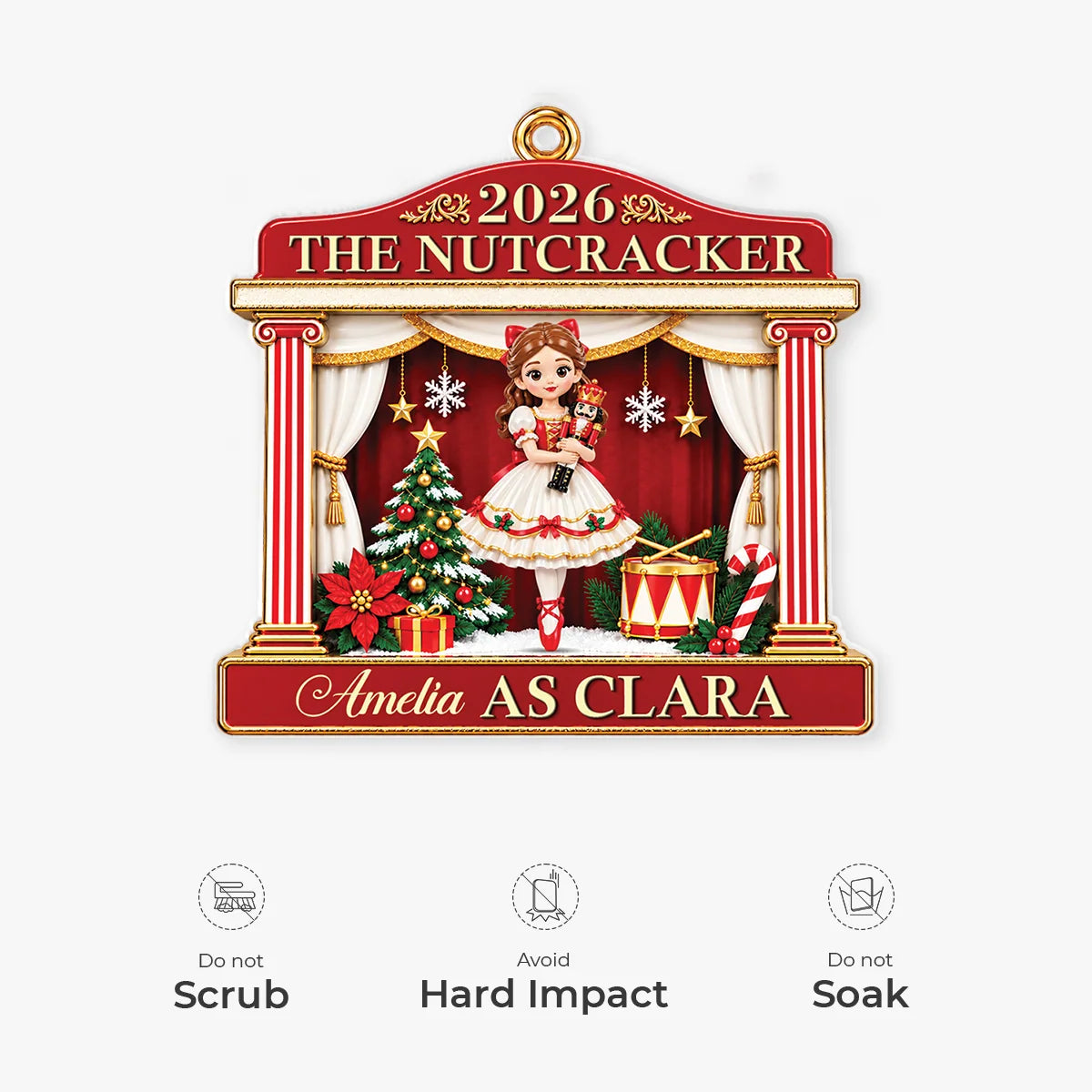 Personalized The Nutcracker Name Acrylic Ornament