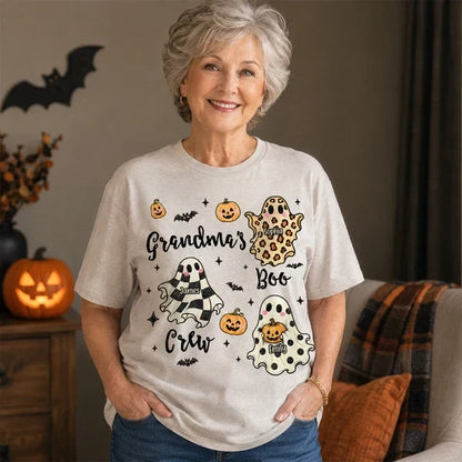 Personalized Grandma's Boo Crew Halloween Shirt