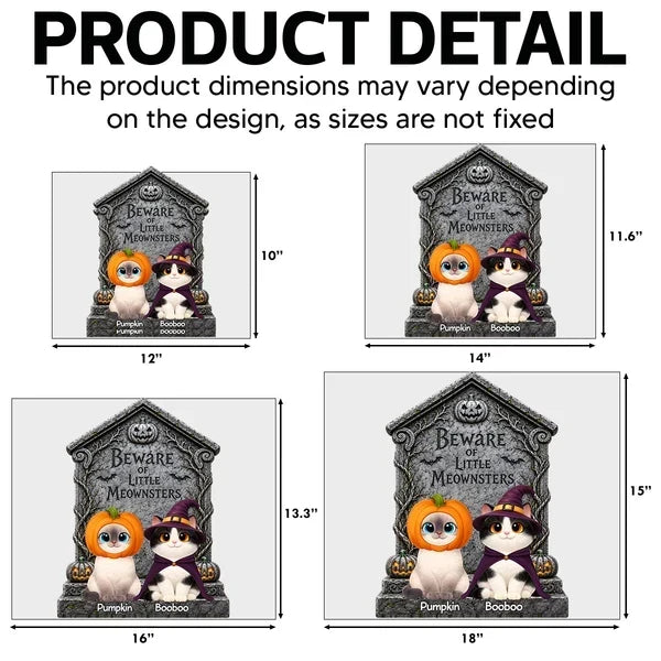 Custom Little Meownsters Yard Sign