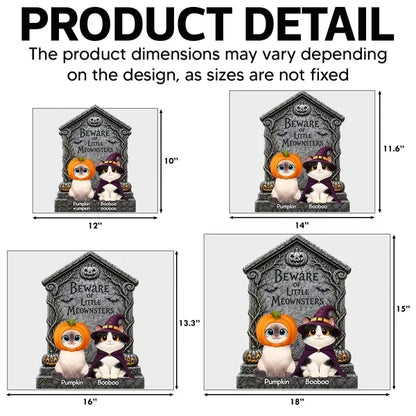 Custom Little Meownsters Yard Sign
