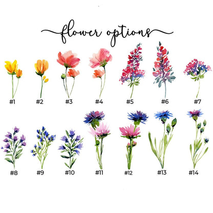 Personalized Garden Sign With Grandkids Names and Birth Flower For Mother's Day Gift