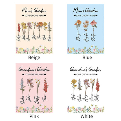 Mama's Garden ist eine individuell gestaltete Decke für ihre Kinder
