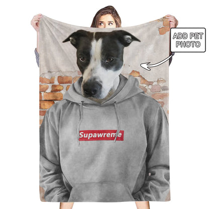 Custom Pet Photo Blankets Fleece The Hypebeast Blanket