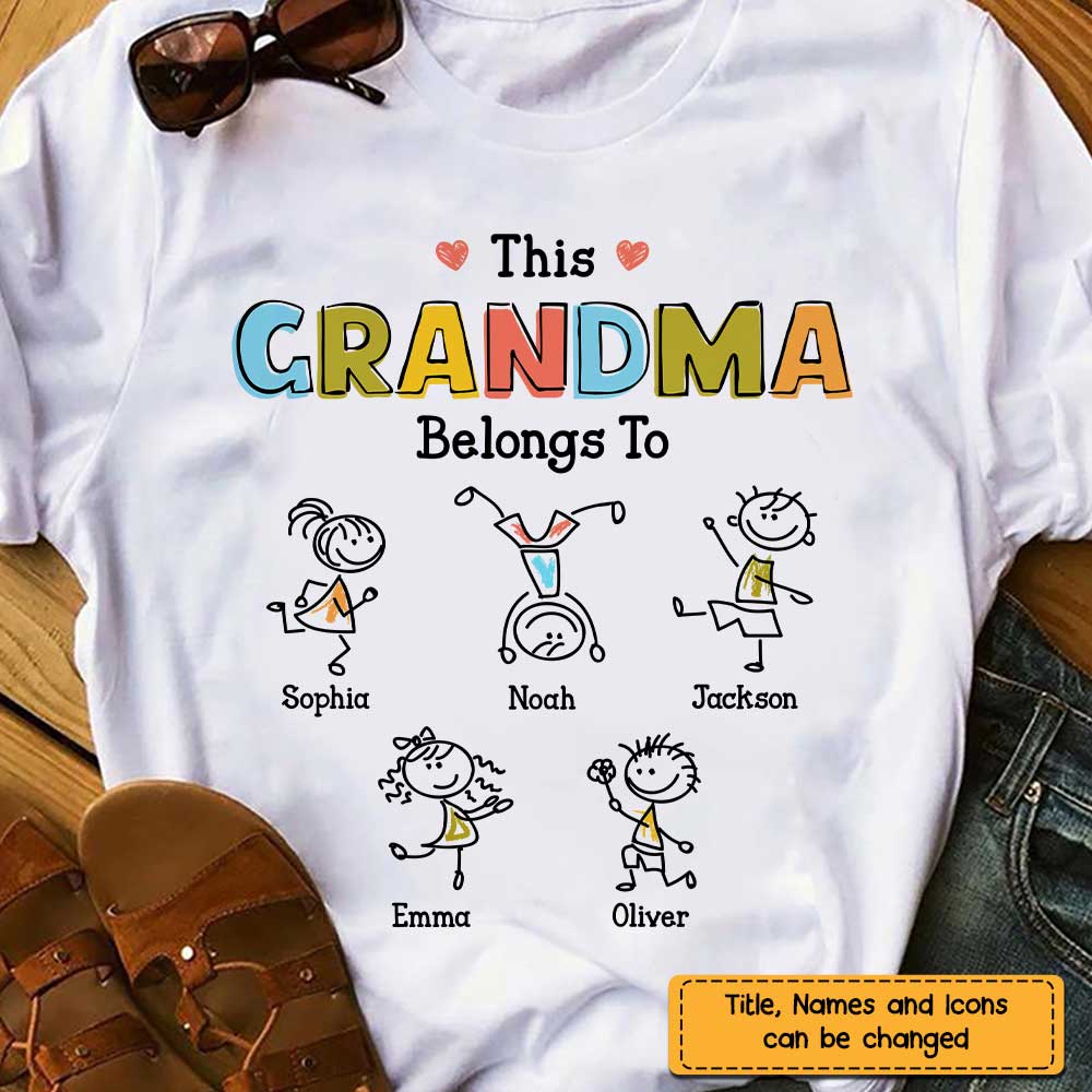 Mama Grandma Drawing Family T-Shirt/Hoodie/Crewneck
