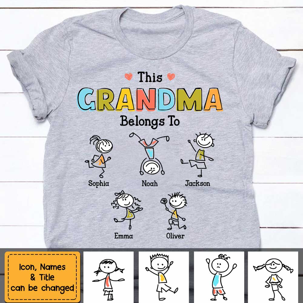 Mama Grandma Drawing Family T-Shirt/Hoodie/Crewneck