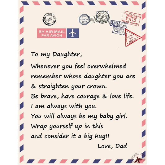 DAUGHTER from DAD | Premium Plush Blanket