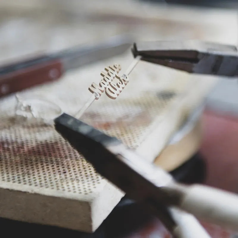 A designer preparing a personalized artwork
